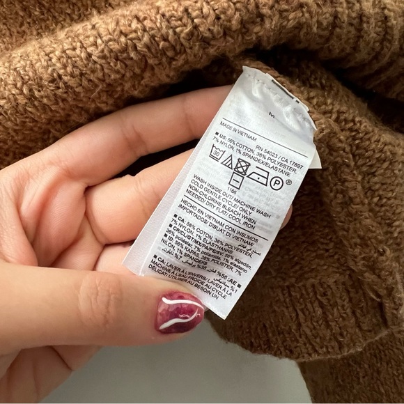 Old Navy | Mock Neck Brown Sweater Sz M - Picture 5 of 5